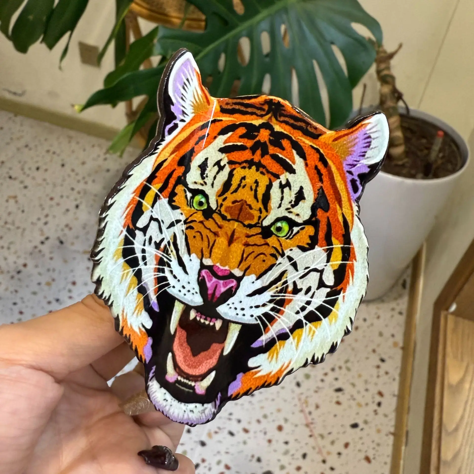 1/2pcs Autumn and winter animal hair clip, tiger, cheetah, shark clip, hair clip, back of the head, grab clip, hair accessory