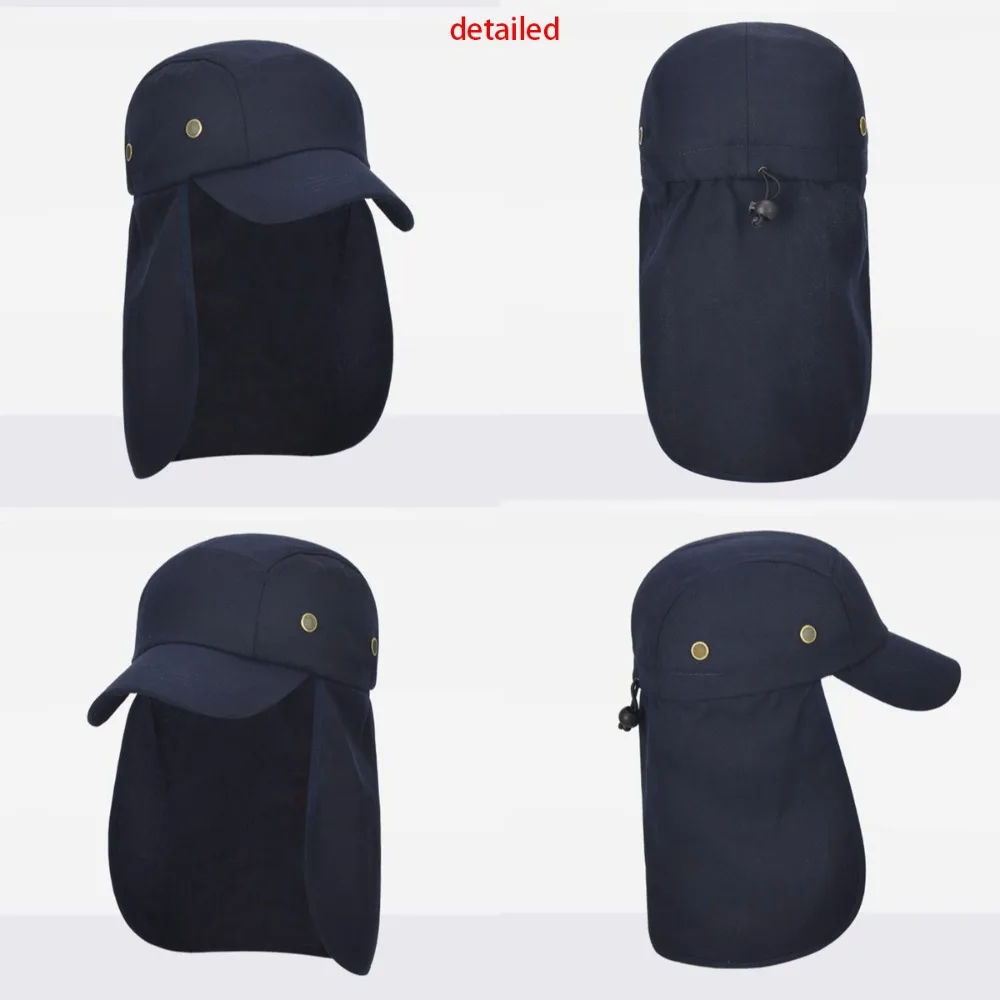 Summer Anti-UV Sun Hat With With Neck Protection Shawl Outdoor Mountaineering Fishing Baseball Cap Casual Peaked Cap For Travel