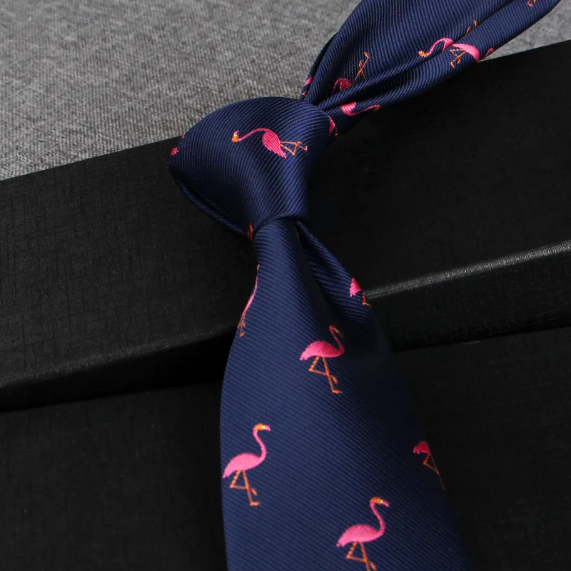 Mens Retro French Style Men's Formal Tie Professional Business British Luxury Wedding Banquet Groom Red Blue Birds Duck Ties