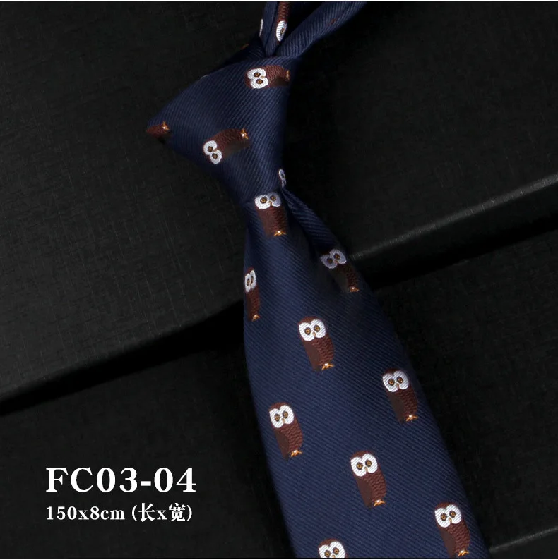 Mens Retro French Style Men's Formal Tie Professional Business British Luxury Wedding Banquet Groom Red Blue Birds Duck Ties