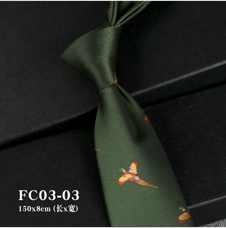 Mens Retro French Style Men's Formal Tie Professional Business British Luxury Wedding Banquet Groom Red Blue Birds Duck Ties