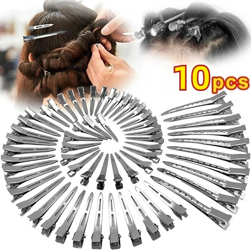 Woman Hair Care Clips Metal Steel Hairdressing Sectioning Clip Clamps Barber Hair Cut Use Styling Tools Hair Root Fluffy Hairpin