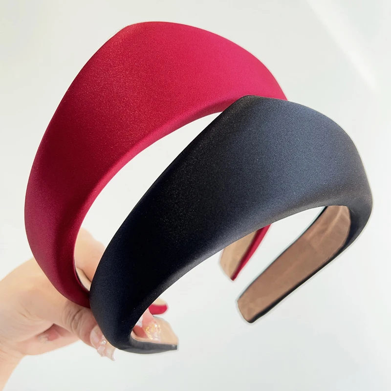 1pc Women Simple Velvet Hairband Anti Slip Adult Hair Clip Wide Edge Headband Girls 2025 New Hair Accessory