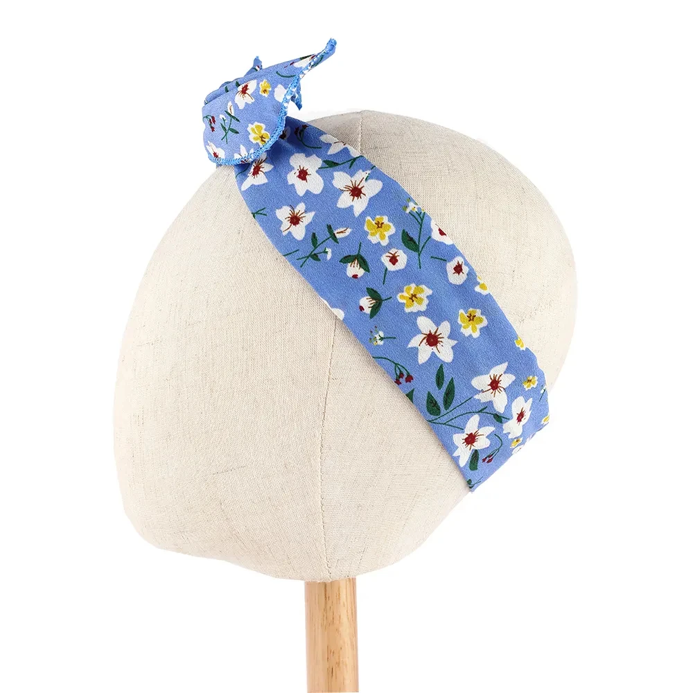 Floral Bow Bunny Ear Headbands face Wash Hair Bands with Metal wire Cross Hair hoop Hairband Summer Beach Hair Accessories