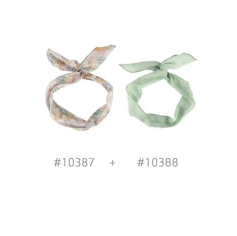 Floral Bow Bunny Ear Headbands face Wash Hair Bands with Metal wire Cross Hair hoop Hairband Summer Beach Hair Accessories