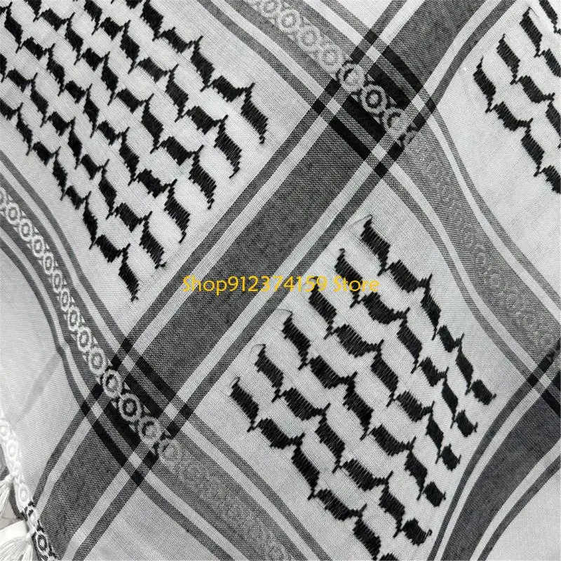 G5AE Comfortable Arafat Headscarf Keffiyeh Scarf for Men Everyday Use Cultural Event