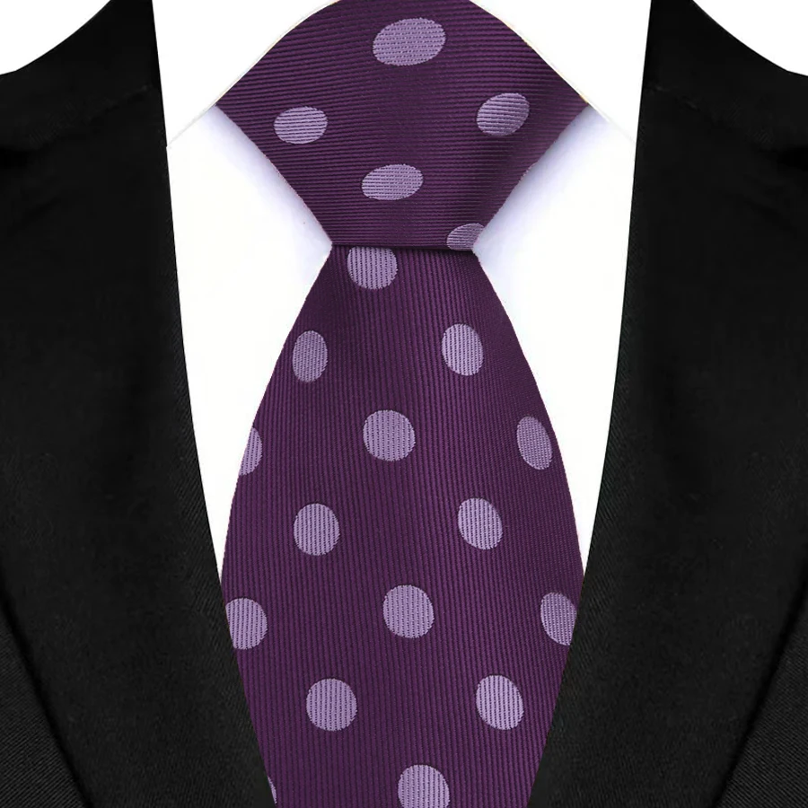 Vintage 8CM Necktie Fashion Man's Tie Polka Dots Wedding Neckties For Men Neck tie Unisex Dress Shirt Collar Neckwear Cravat