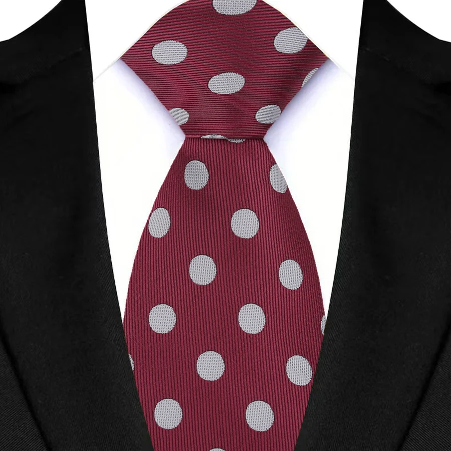 Vintage 8CM Necktie Fashion Man's Tie Polka Dots Wedding Neckties For Men Neck tie Unisex Dress Shirt Collar Neckwear Cravat