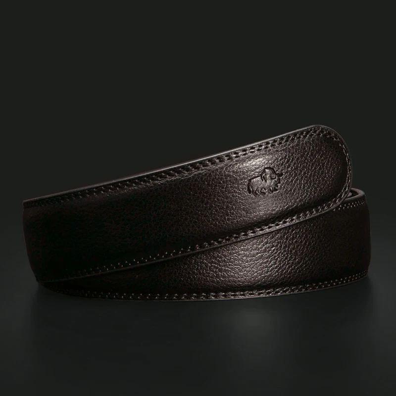 Genuine Leather High-quality Cowhide Belt Without Buckle DIY Men's Belt Fashionable Men's No Buckle Belts Suitable Daile Wear