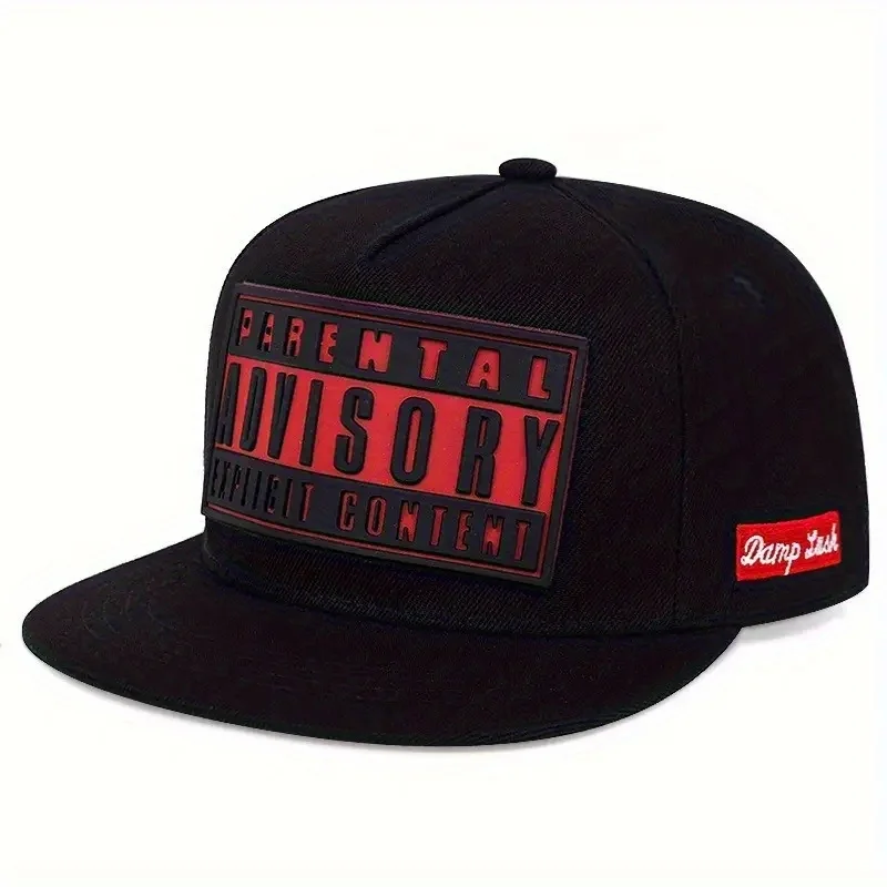 2025 ADVISORY Alphabet Labeling Flat Edge Hat Trendy Men's Casual Hip Hop Hat Women's Fashion Outdoor Sunshade Hat Baseball Hat