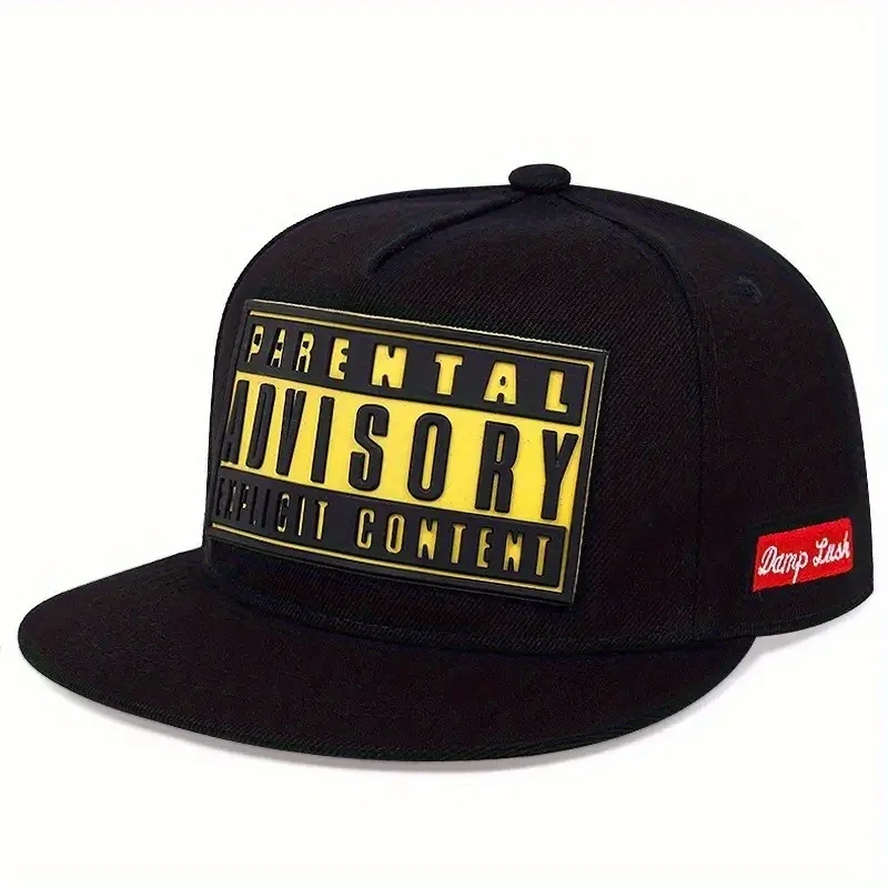 2025 ADVISORY Alphabet Labeling Flat Edge Hat Trendy Men's Casual Hip Hop Hat Women's Fashion Outdoor Sunshade Hat Baseball Hat