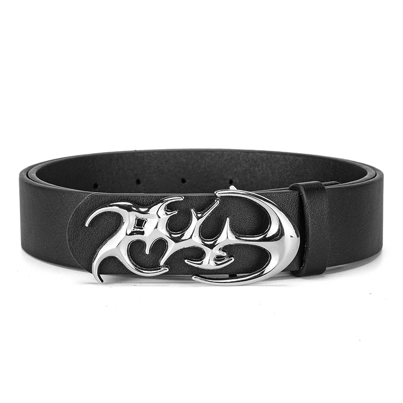 Creative Retro Men's Geometric Smooth Buckle Belt Suitable For Sports Outdoor Casual Pants Belt Accessories Fashion Men's Design