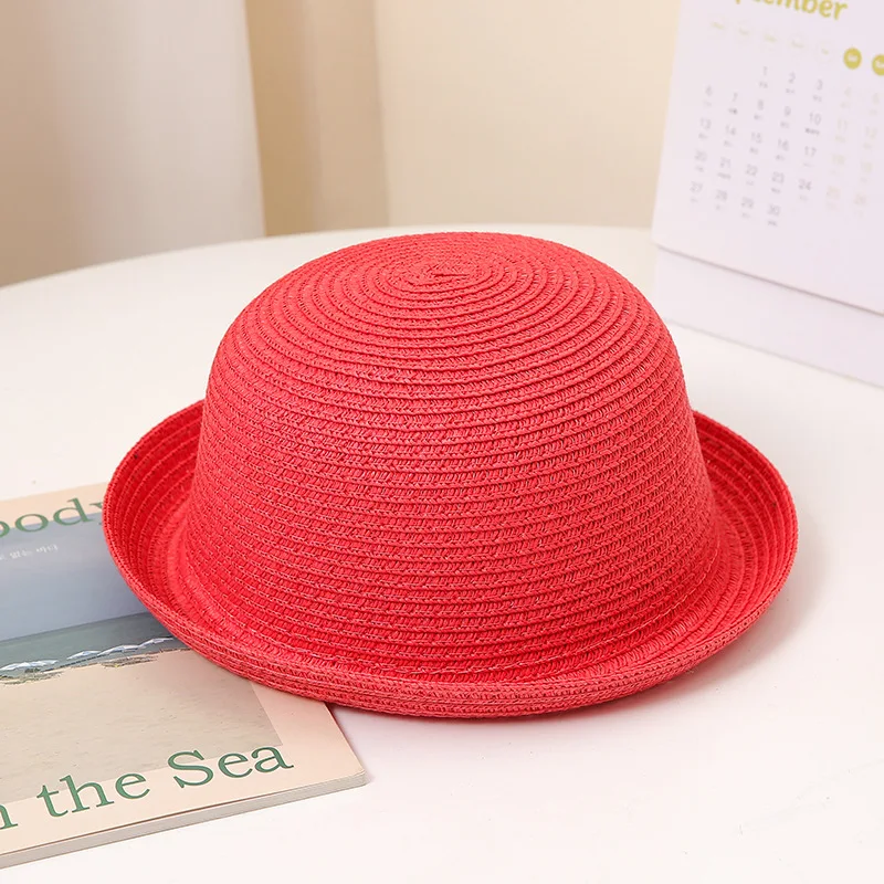 2025 Outdoor Parent-child Hats The Child's Mother Vintage Women Spring Summer Beach Fashion Straw Hat Sunshade Sun Hat Sombreros