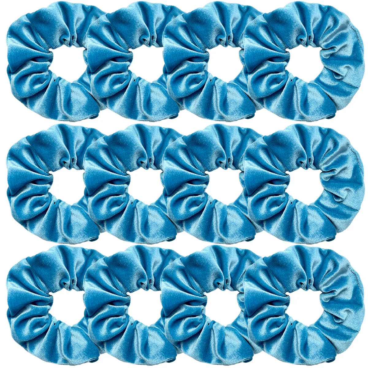 Women Soft Velvet Chouchou Hair Ties Solid Color Fluffy Large Scrunches Set Wholesale 12pcs Schrunchy Pack For Girls