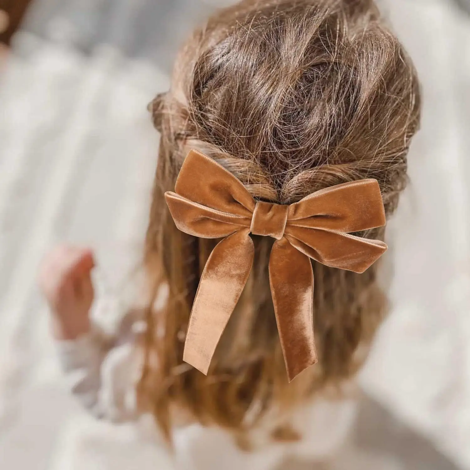 Trendy Velvet Bow Ribbon Hairpins Women Children Girls Hair Clips Pin Barrettes Accessories Hairclip Headdress Headwear Ornament