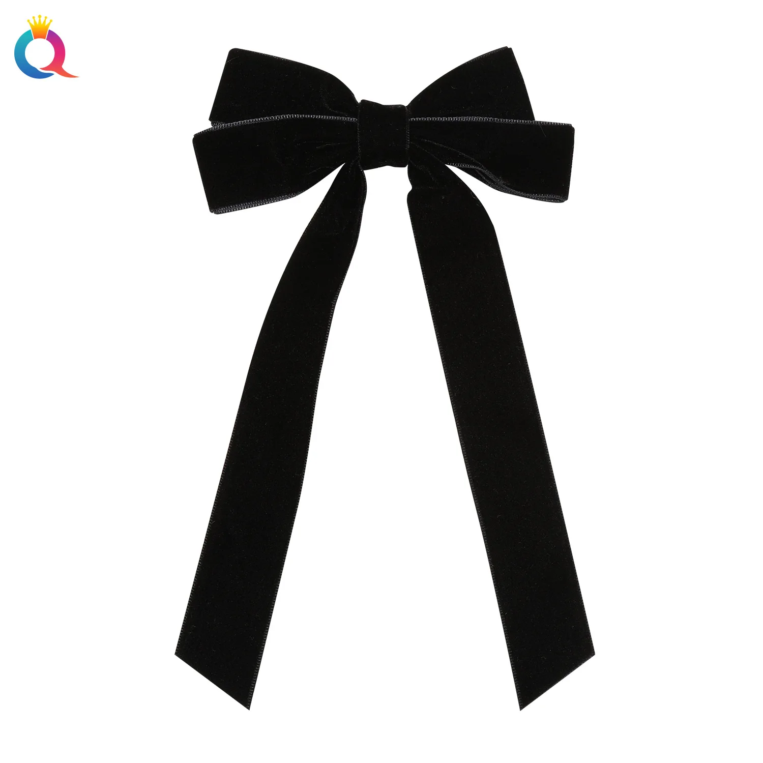 Trendy Velvet Bow Ribbon Hairpins Women Children Girls Hair Clips Pin Barrettes Accessories Hairclip Headdress Headwear Ornament