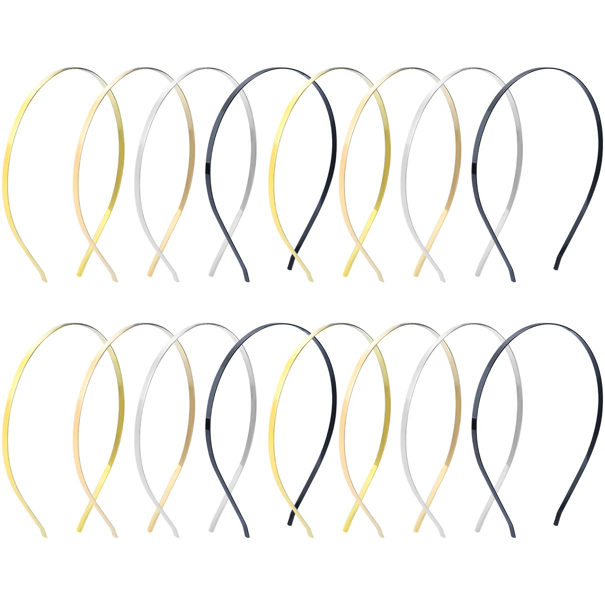 10pcs 11x14cm Metal Headband Fashion Simple Hair Fixing Head Hoop Headband For DIY Handmade Hairbands Headwear Decor Accessories