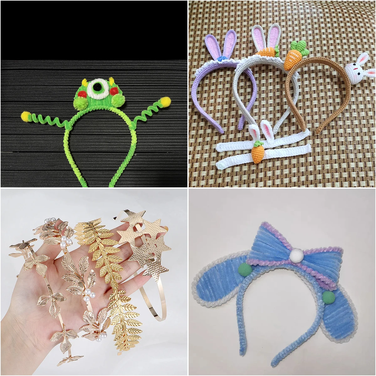 10pcs 11x14cm Metal Headband Fashion Simple Hair Fixing Head Hoop Headband For DIY Handmade Hairbands Headwear Decor Accessories