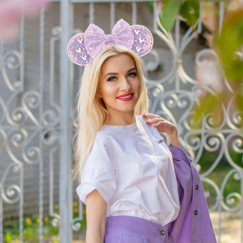 1pc Cute Hairband Exquisite Mickey Mouse Inlay Party Festival Travel Wear Women's Girls Perfect Gift Fashion Hair Accessories
