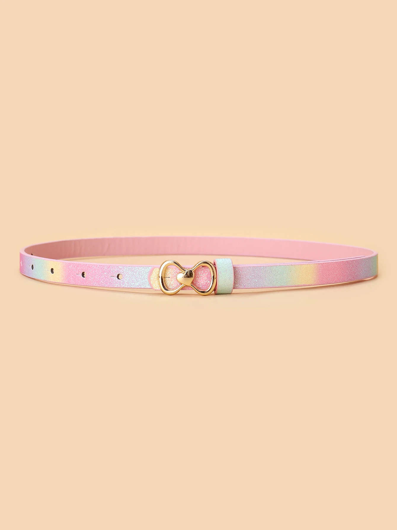 1PCS A new fashion women's double circle love buckle belt high-quality pu jeans dress decorative belt all seasons universal