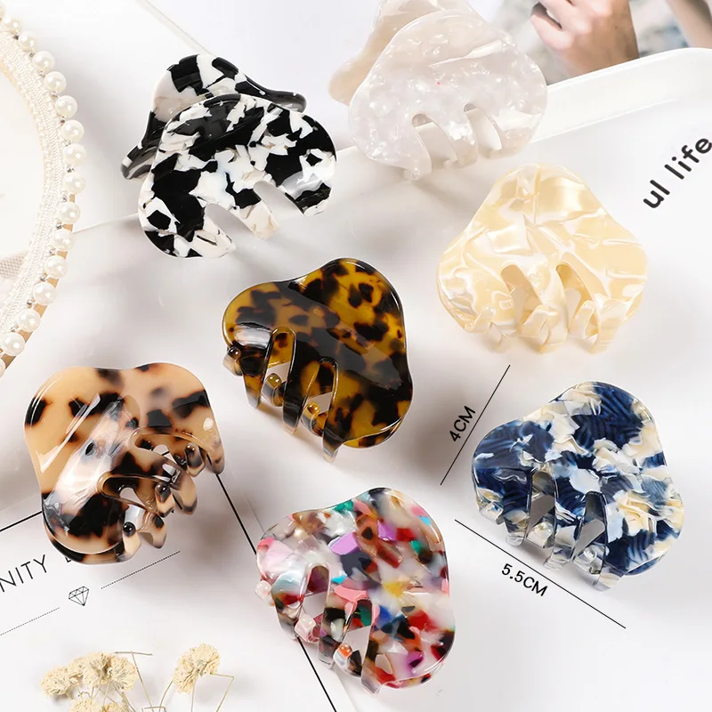 Fashion Acetate Acrylic Hair Claw Elegant for Women, Thick Hair Aesthetic Hair Claw, Party Wedding Gift Evening Date Cute