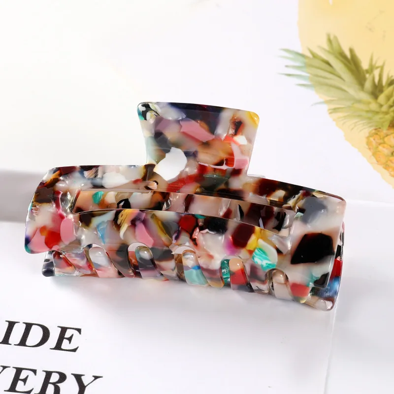 Fashion Acetate Acrylic Hair Claw Elegant for Women, Thick Hair Aesthetic Hair Claw, Party Wedding Gift Evening Date Cute