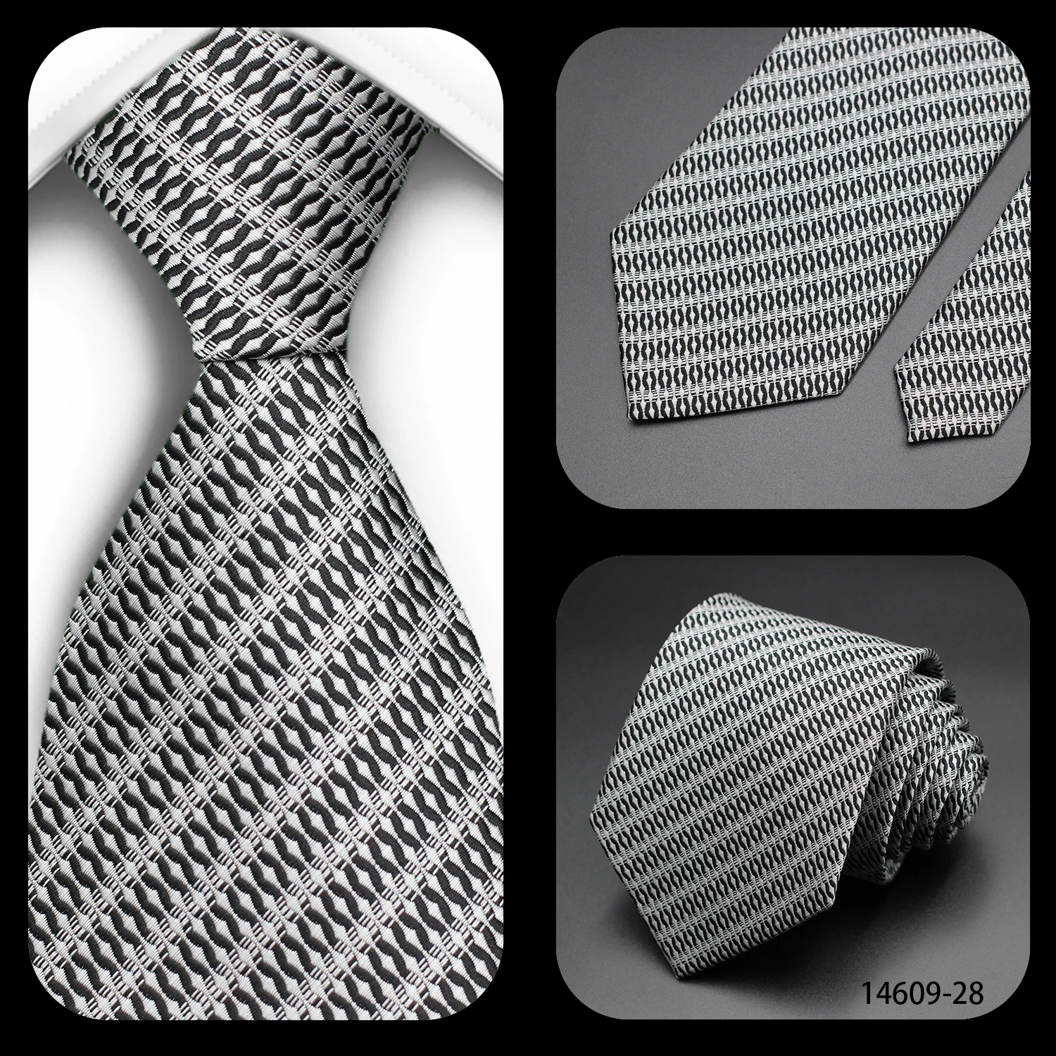 Tie Gravatas Fashion Wholesale Woven Striped Necktie Wedding Accessories Blue Man Fit Group Party Office Neck Ties