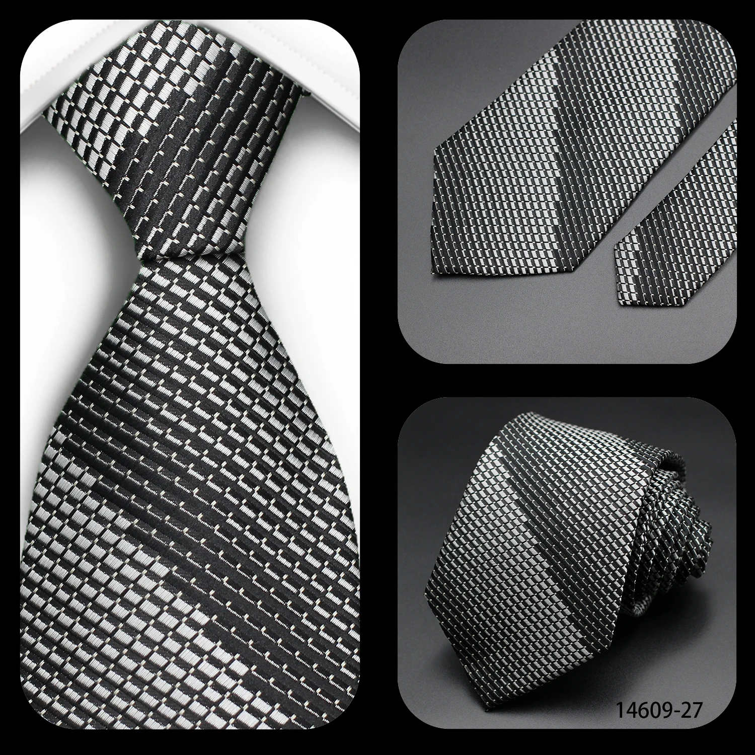 Tie Gravatas Fashion Wholesale Woven Striped Necktie Wedding Accessories Blue Man Fit Group Party Office Neck Ties
