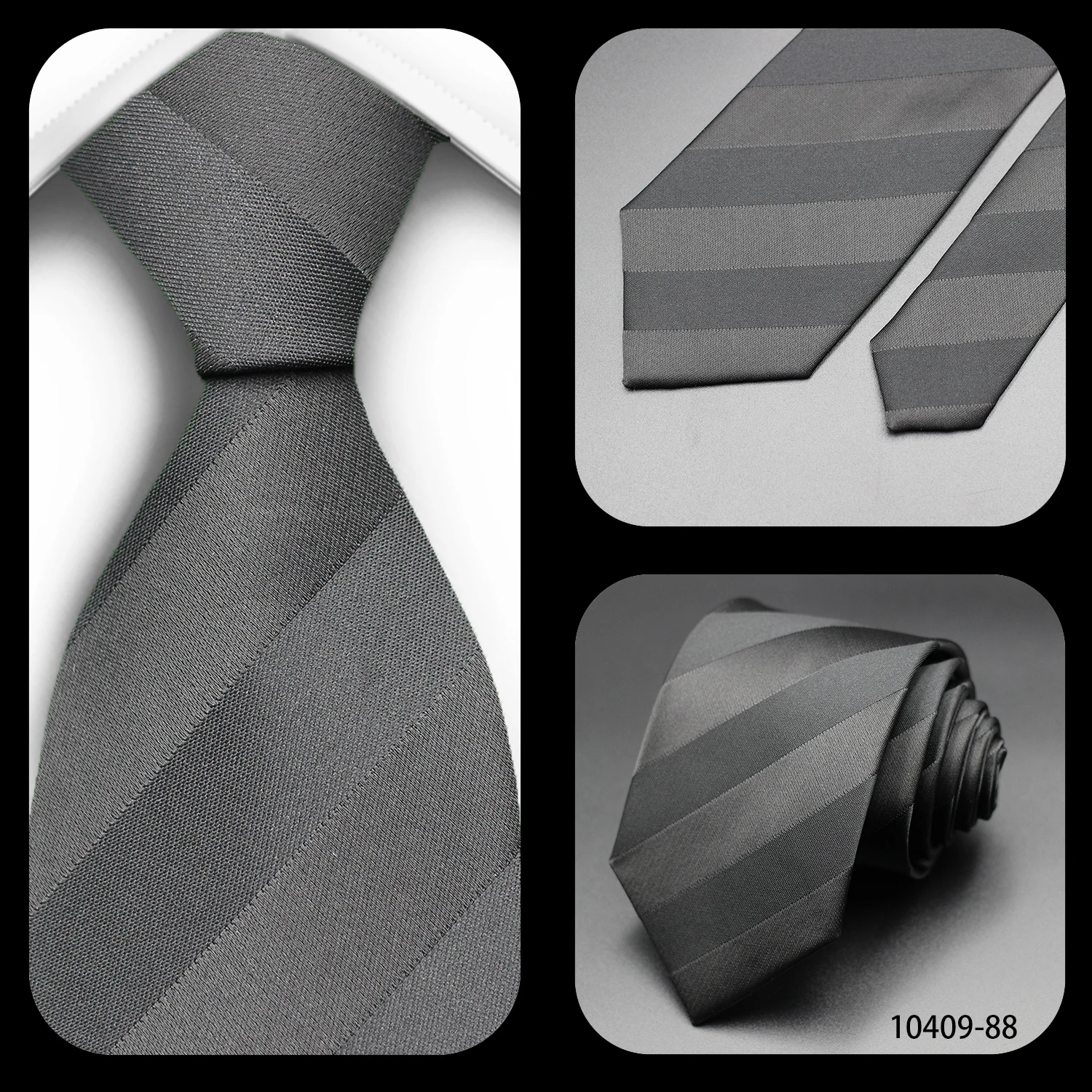 Tie Gravatas Fashion Wholesale Woven Striped Necktie Wedding Accessories Blue Man Fit Group Party Office Neck Ties