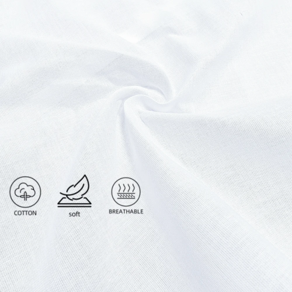 Wedding Season 6PCs Pure White Cotton Happy Handkerchief to Send Friends to Send Mother 29cm/11.4in Thin.