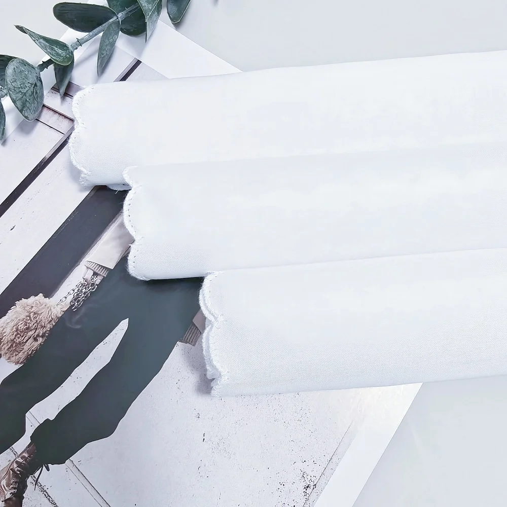 Wedding Season 6PCs Pure White Cotton Happy Handkerchief to Send Friends to Send Mother 29cm/11.4in Thin.