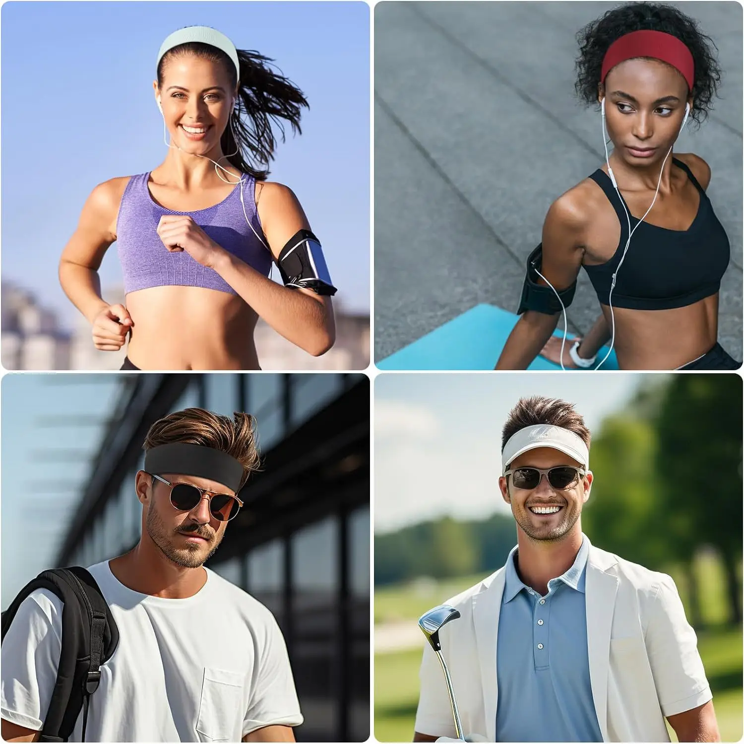 Towels pure cotton yoga basketball sports sweat-absorbing headband European and American hairband face washcotton headband