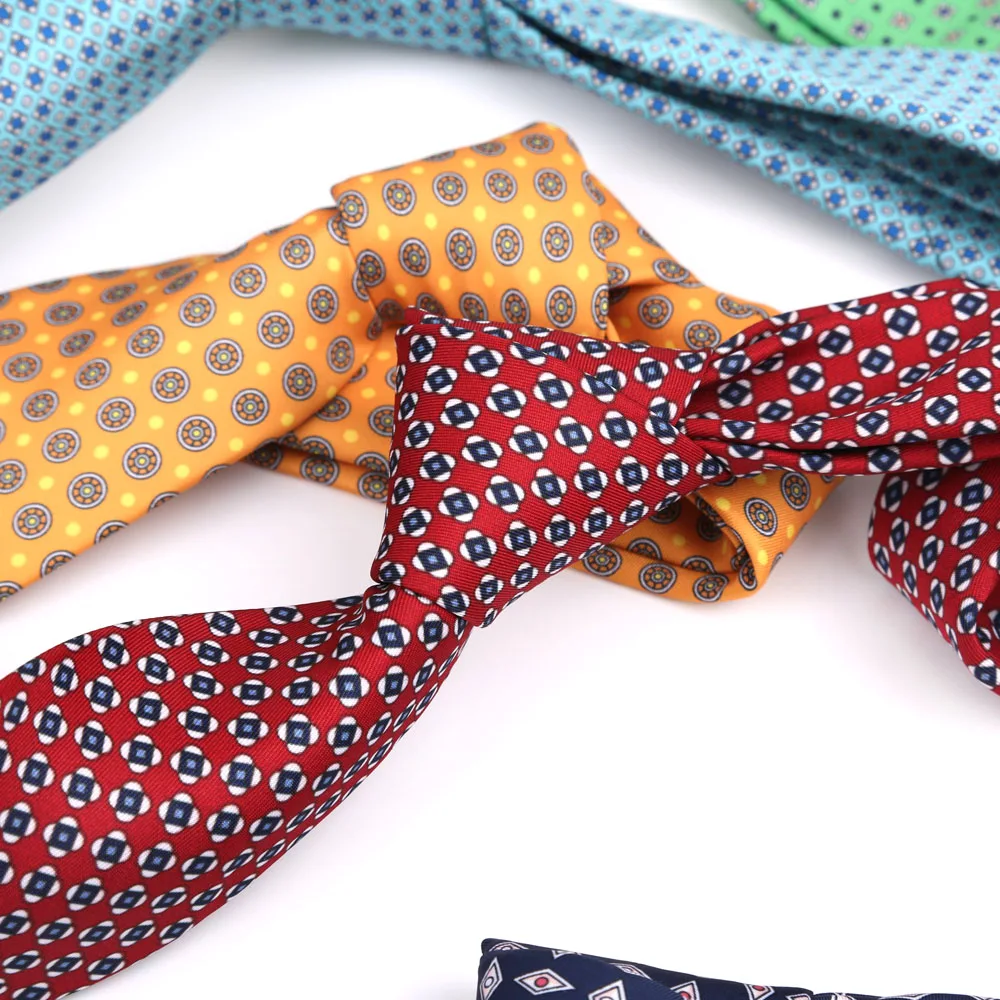 New Printing Men's Soft Thin Tie Creative Graffiti Floral Print Necktie Daily Wear Cravat Wedding Business Party Gift