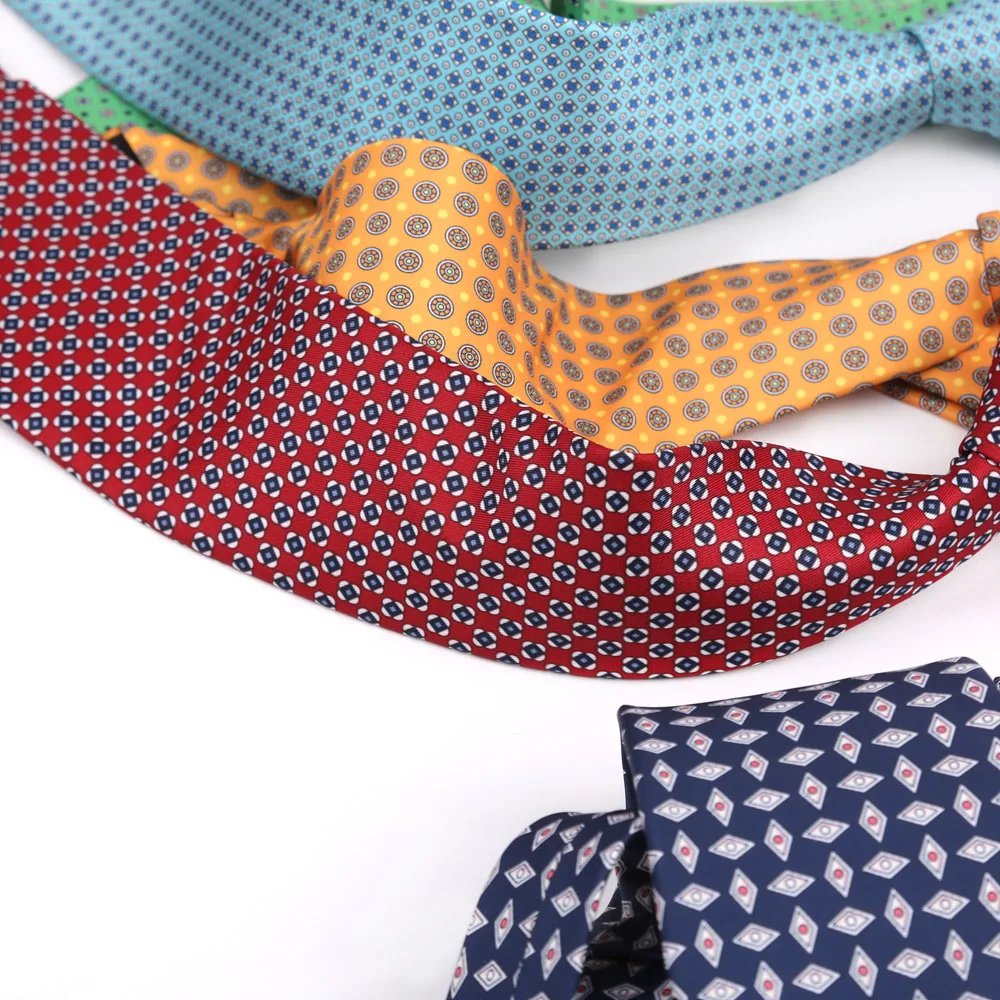 New Printing Men's Soft Thin Tie Creative Graffiti Floral Print Necktie Daily Wear Cravat Wedding Business Party Gift