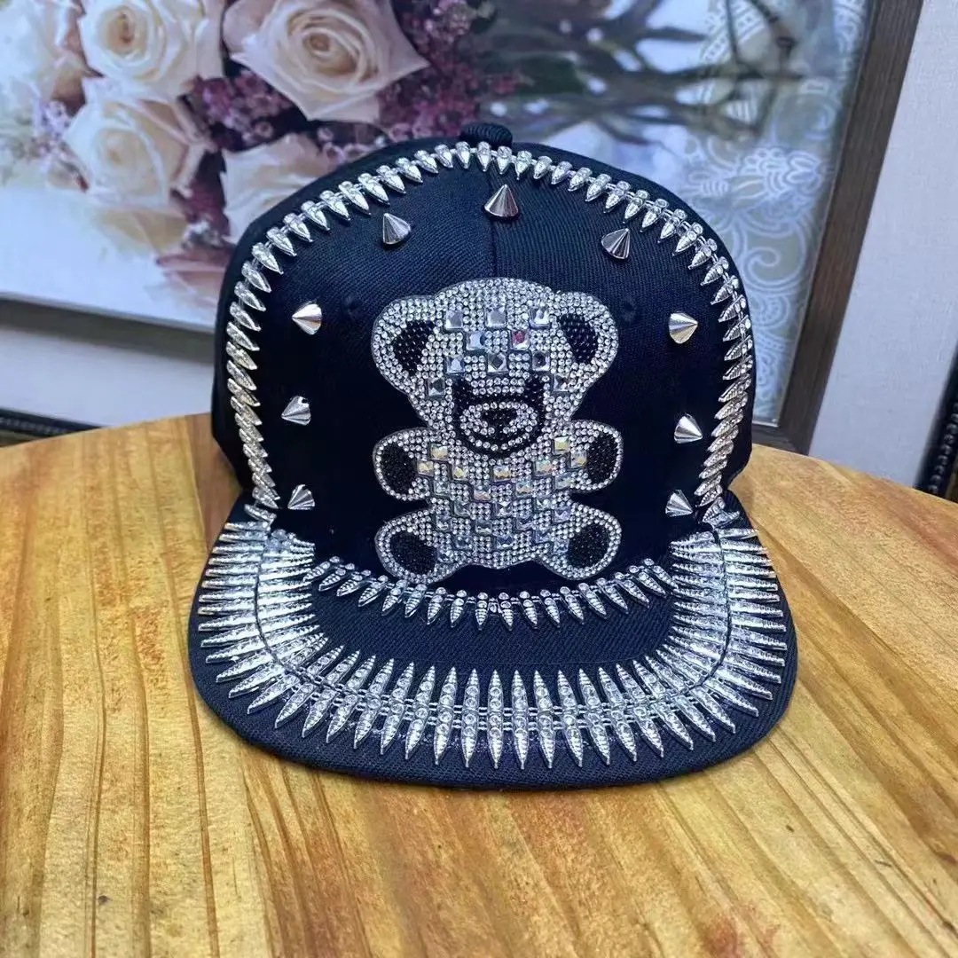 Men and Women New Handmade Cool Party Fashion Show Rivet Street Dance Fashion Cap