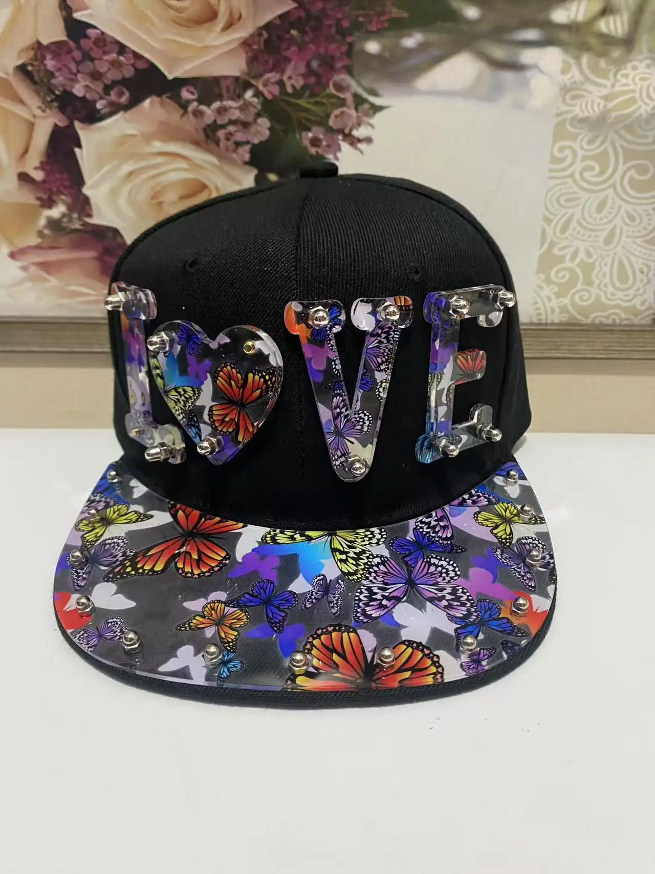 Men and Women New Handmade Cool Party Fashion Show Rivet Street Dance Fashion Cap