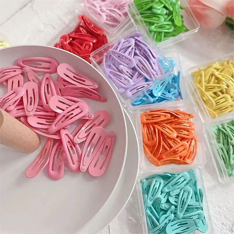 Solid color 3cm baby bb clip shiny and fashionable cute small hair clip side hair breaking bang clip