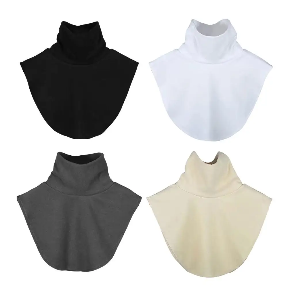 Spring Winter DIY Shirts Collar Patch T-shirts Extended Neckwear Detachable Inner Collar Quality Lapel Turtleneck Neck Warmer
