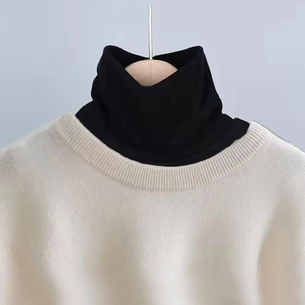 Spring Winter DIY Shirts Collar Patch T-shirts Extended Neckwear Detachable Inner Collar Quality Lapel Turtleneck Neck Warmer