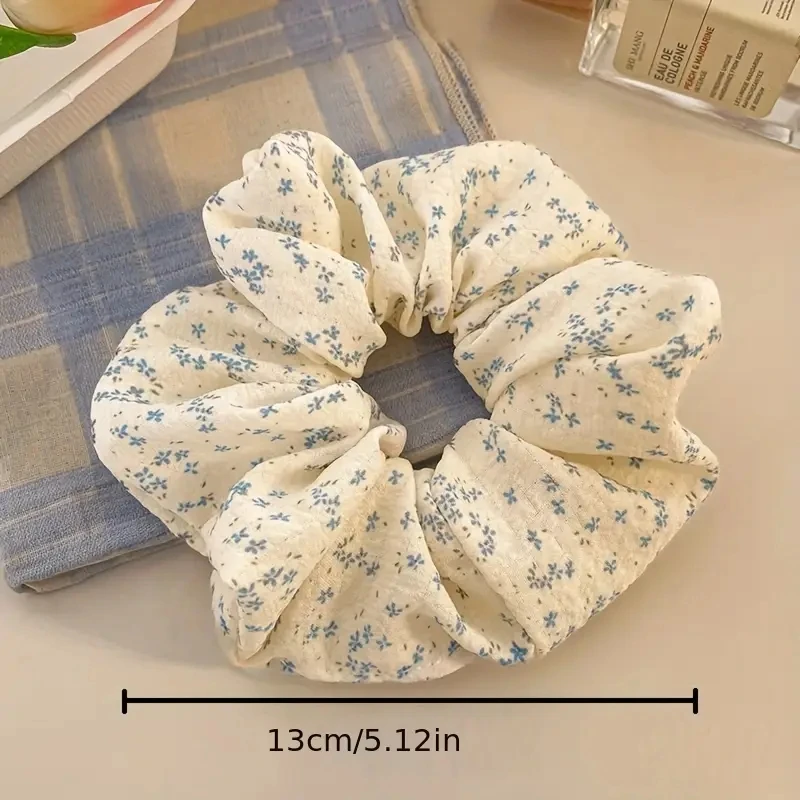 3 pieces of Korean minimalist floral fabric fashionable women's colon hair loop elegant and fresh floral hair cord headband