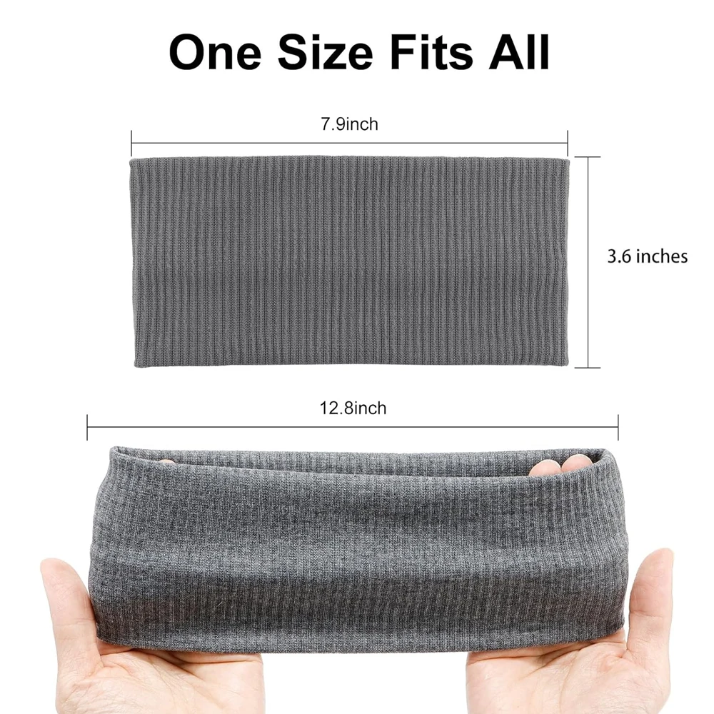 Sports Elastic Headbands for Men Women Sweatband Hair Bands for Running In Winter Sports Headbands Non Slip Hair Accessories