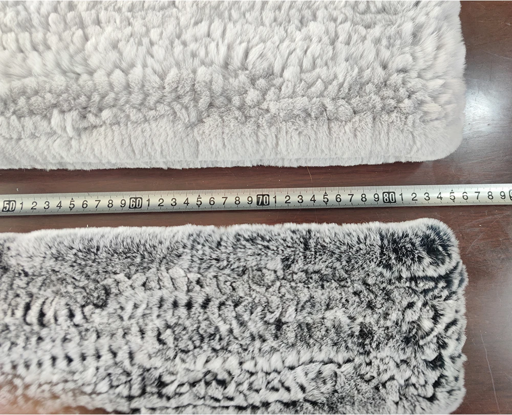 Women's Thick Warm Winter Fashion Brand Fur Muffler Real Fur Scarf High Quality Luxury Big Long Natural Rex Rabbit Fur Scarves