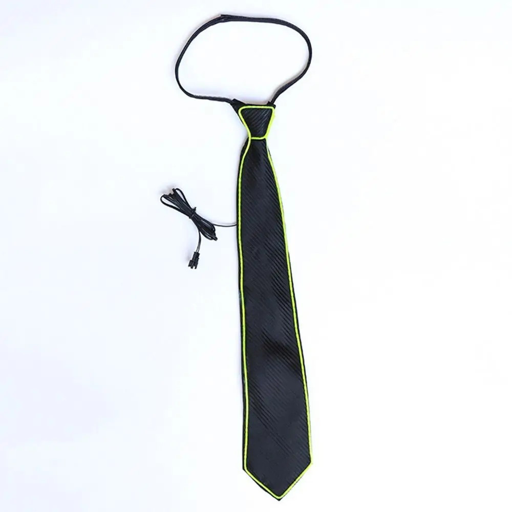 Retro Fashion Casual Suits Party Wedding EL Wire Neon Business Gift Luminous Tie LED Tie Glowing Tie Neck Ties