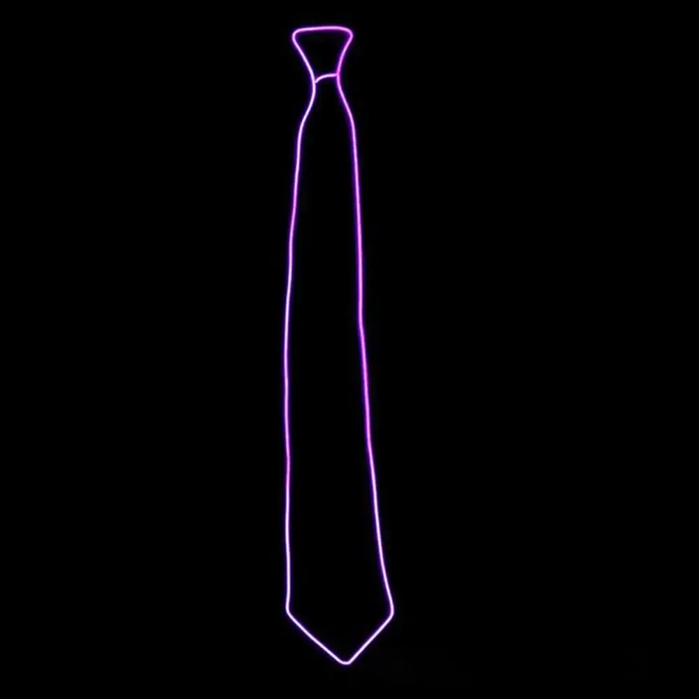 Retro Fashion Casual Suits Party Wedding EL Wire Neon Business Gift Luminous Tie LED Tie Glowing Tie Neck Ties