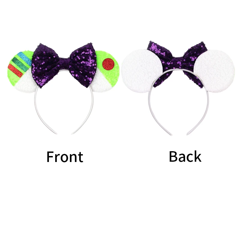 Mickey Mouse Headband Toy Story Hair Accessories Chameleon Girl Women Woody Buzz Lightyear Hair Bands Kids Sequins Bow Head Band
