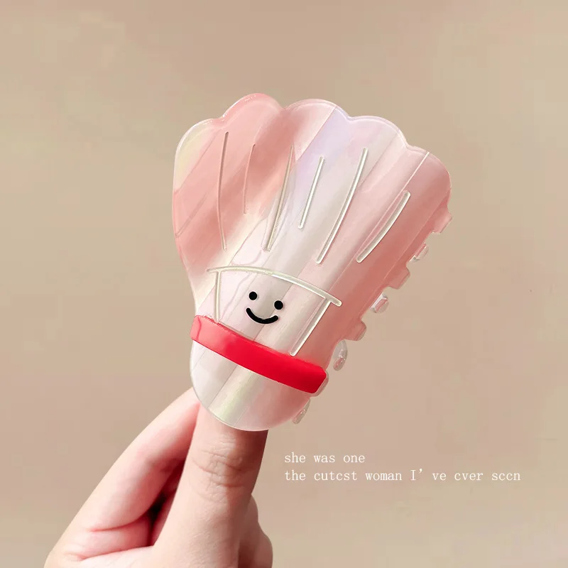 Cartoon Hair Claw For Women Cute Bee Ball Shape Shark Hair Gripper Claw Creative Acrylic Animal Hair Clip Girls Hair Accessories
