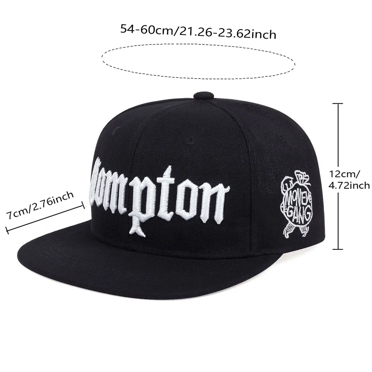 New Compton Cap Street Dance Snapback Hat Hip Hop Headwear for Men Women Adult Outdoor Casual Sun Baseball Cap