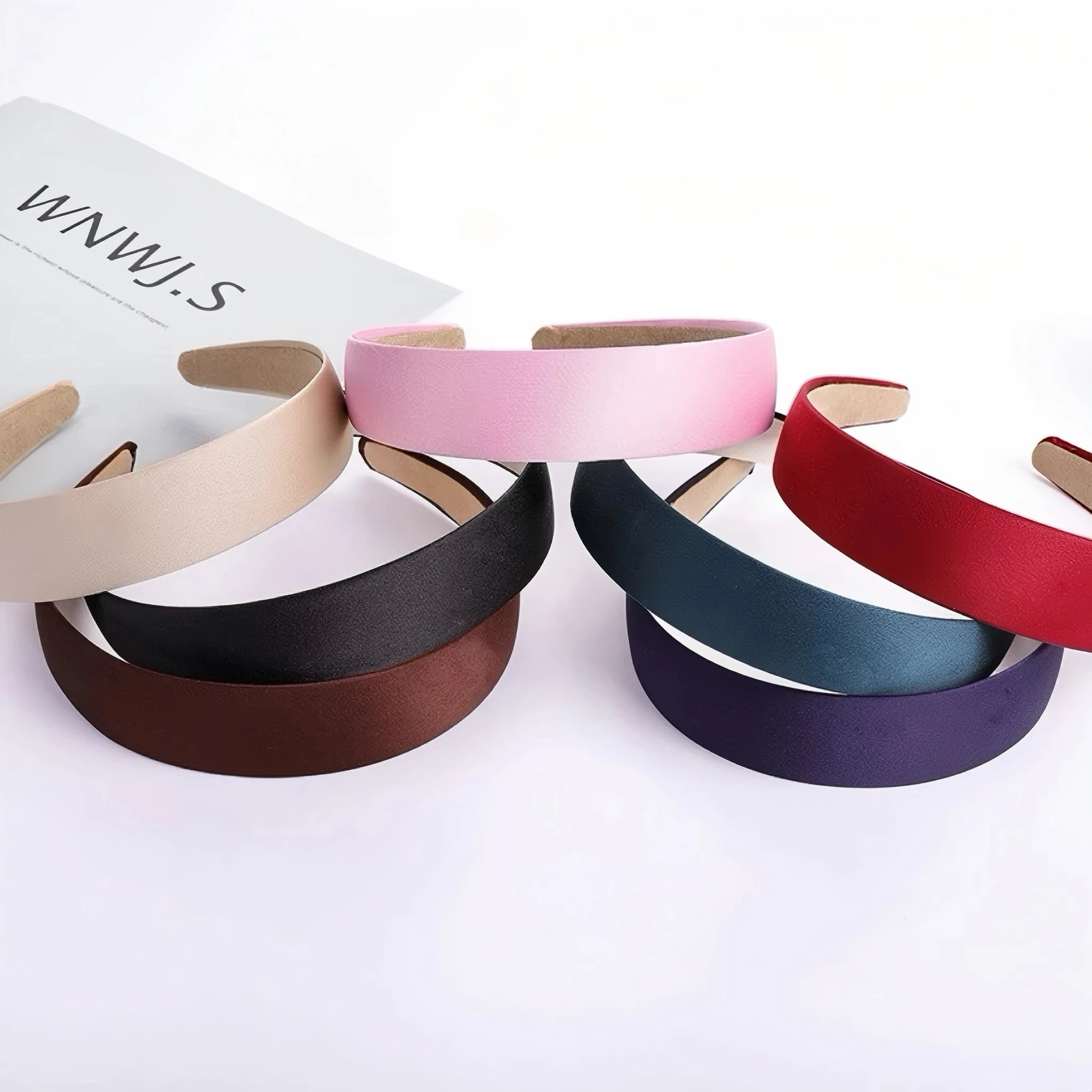 1/3/6Pack Satin Headband 1.2Inch Wide Women Girl NonSlip Fashion HairBand Diy Holiday Accessories Diademas Coreanas Para Mujer