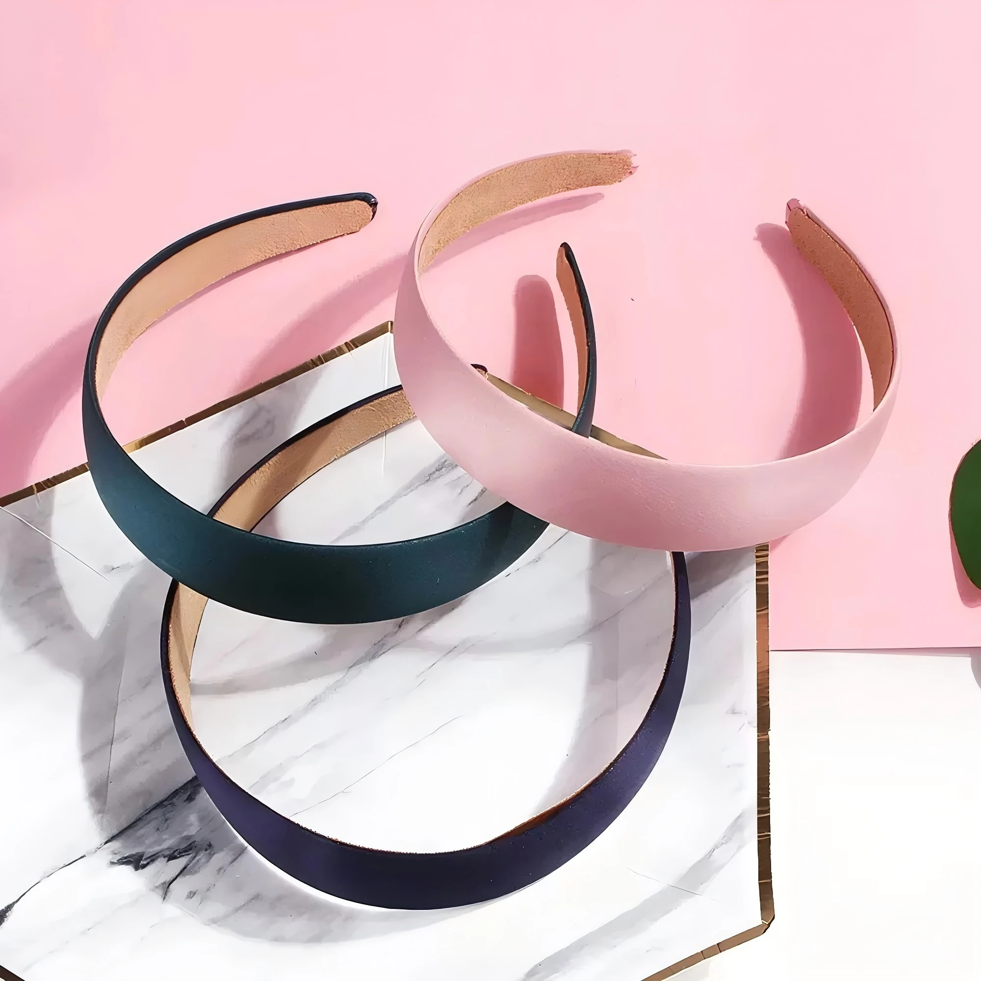 1/3/6Pack Satin Headband 1.2Inch Wide Women Girl NonSlip Fashion HairBand Diy Holiday Accessories Diademas Coreanas Para Mujer