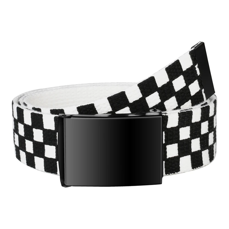 Unisex Canvas Belt with Checkered Double Color Casual Polyester (Polyester) All-Season